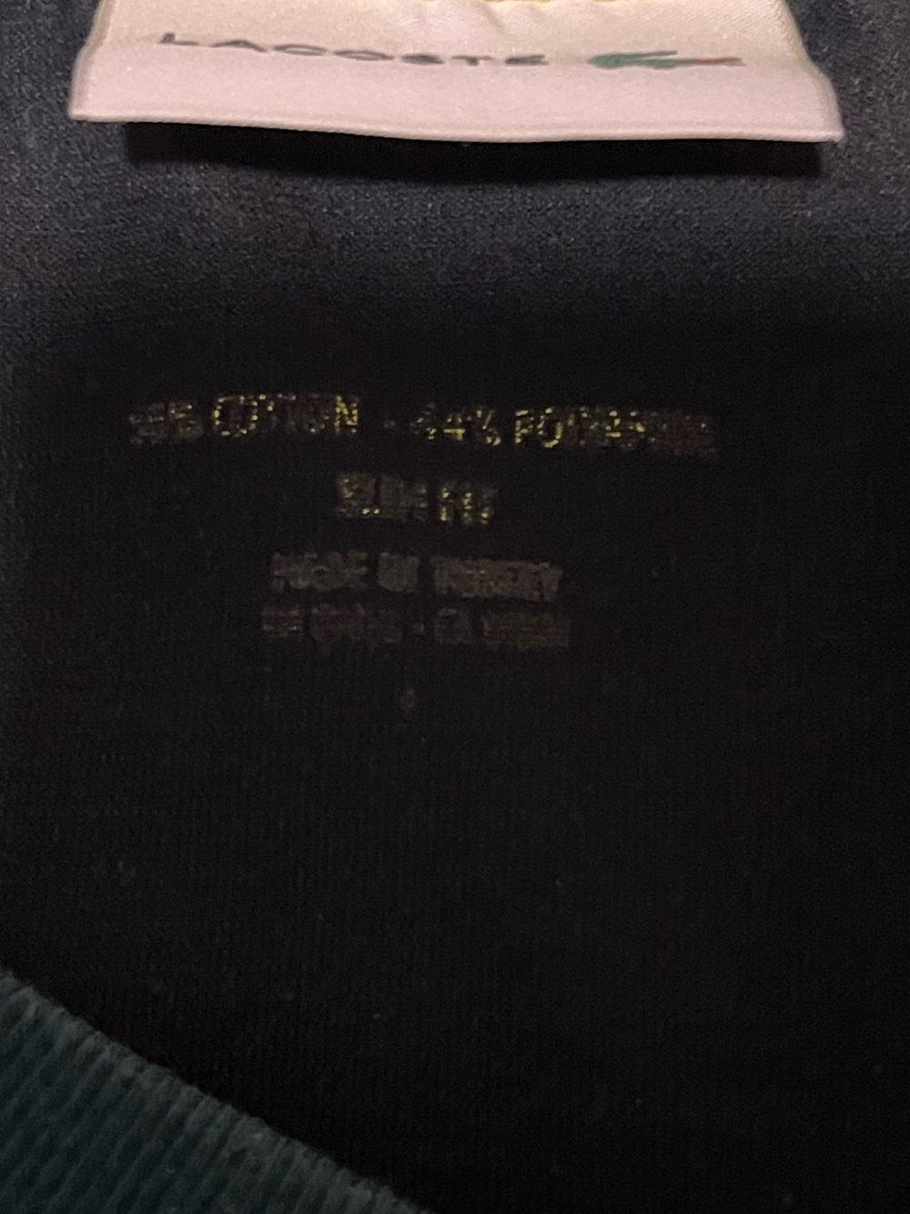 Lacoste Men’s Deep Green Short Sleeve Crew T-Shirt - Picture 6 of 7